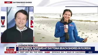 Mystery shipwreck washes ashore near Daytona Beach Shores in Florida | LiveNOW from FOX