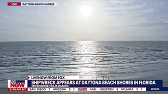 Mystery shipwreck washes ashore near Daytona Beach Shores in Florida | LiveNOW from FOX