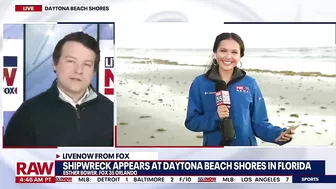 Mystery shipwreck washes ashore near Daytona Beach Shores in Florida | LiveNOW from FOX