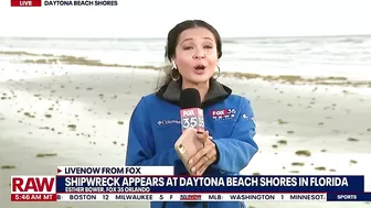 Mystery shipwreck washes ashore near Daytona Beach Shores in Florida | LiveNOW from FOX