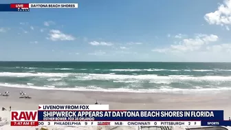 Mystery shipwreck washes ashore near Daytona Beach Shores in Florida | LiveNOW from FOX