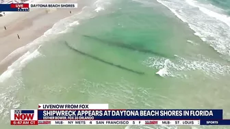 Mystery shipwreck washes ashore near Daytona Beach Shores in Florida | LiveNOW from FOX