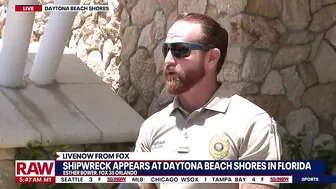 Mystery shipwreck washes ashore near Daytona Beach Shores in Florida | LiveNOW from FOX