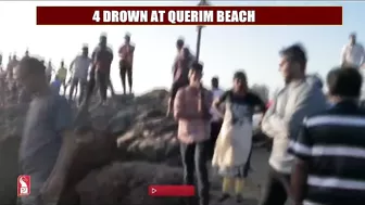 WAVES KNOCK 4 YOUTH CLICKING SELFIES INTO SEA IN QUERIM BEACH, 4 DIE