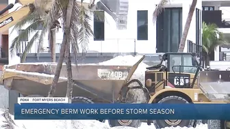 Fort Myers Beach closures due to emergency berm project