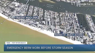 Fort Myers Beach closures due to emergency berm project