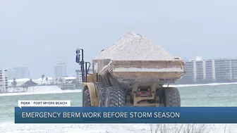 Fort Myers Beach closures due to emergency berm project