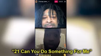 JiDion Trolls 21 Savage On IG Live!