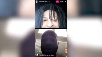 JiDion Trolls 21 Savage On IG Live!