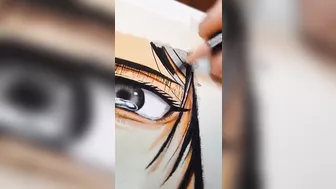 ✨colouring Anime eyes✨...#shorts