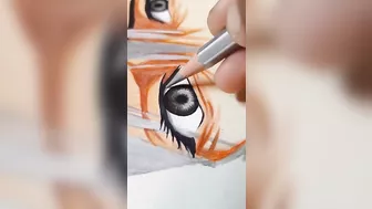 ✨colouring Anime eyes✨...#shorts