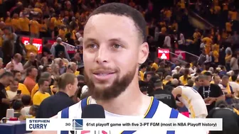 Steph Curry talks WILD Finish & Game 4 win, Postgame Interview