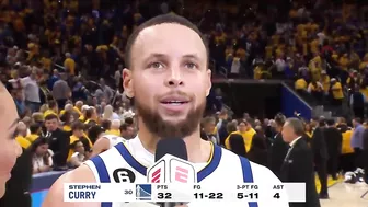 Steph Curry talks WILD Finish & Game 4 win, Postgame Interview