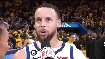 Steph Curry talks WILD Finish & Game 4 win, Postgame Interview