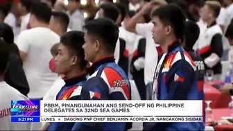 PBBM, pinangunahan ang send-off ng Philippine delegates sa 32nd SEA Games | Frontline Pilipinas