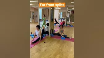 For front splits #yoga #advancedyoga #flexibility #fitness #workout #yogaindia #yograja