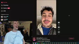 xQc keeps seeing greekgodx on his TikTok