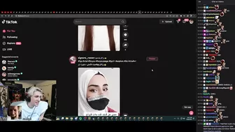 xQc keeps seeing greekgodx on his TikTok