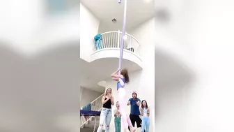 Best Aerial Silks Drop Challenge!????????