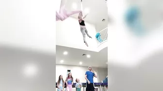 Best Aerial Silks Drop Challenge!????????