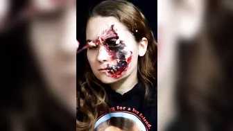 SFX Makeup Removal Compilation 2???? #oddlysatisfying #makeup #makeupremoval #sfx #illusionmakeup #art