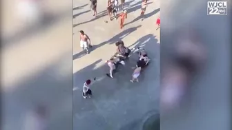 Raw video: Tybee Island beach assault caught on camera