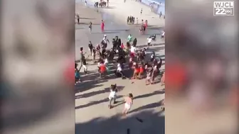 Raw video: Tybee Island beach assault caught on camera