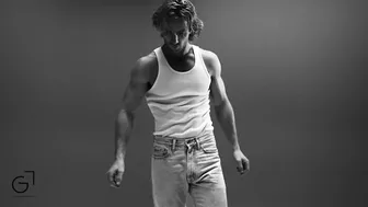 Actor Aaron Taylor-Johnson for Calvin Klein