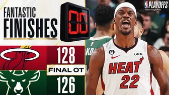 Final 4:54 INSANE OVERTIME ENDING #8 Heat vs #1 Bucks - Game 5 | April 26, 2023