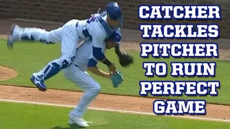 Smyly lost his perfect game when his catcher tackled him, a breakdown