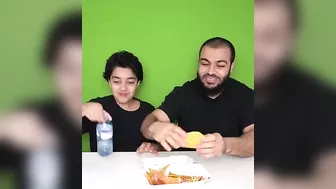 TACO Bottle Flip Food Challenge (CRUNCHY!)