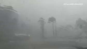 Videos show tornado caught on camera, hail storms