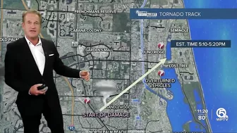 Steve Weagle explains path, intensity of EF1 tornado in Palm Beach Gardens