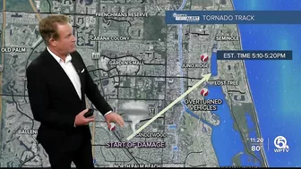 Steve Weagle explains path, intensity of EF1 tornado in Palm Beach Gardens