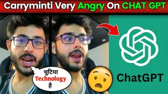 Carryminti Angry on CHATGPT । Carryminti Video । Carryminti Instagram। Carryminti roast | chat gpt