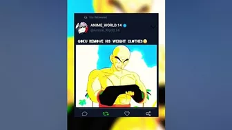 Goku remove his weight clothes#anime #dragonball #saiyan #viral #subscribe #shorts