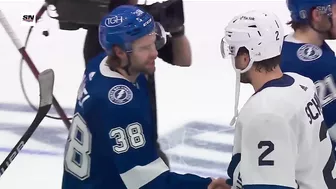 Maple Leafs And Lightning Exchange Handshakes Following Toronto's Game 6 Victory