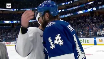 Maple Leafs And Lightning Exchange Handshakes Following Toronto's Game 6 Victory