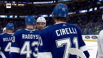 Maple Leafs And Lightning Exchange Handshakes Following Toronto's Game 6 Victory