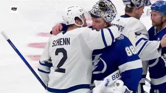 Maple Leafs And Lightning Exchange Handshakes Following Toronto's Game 6 Victory