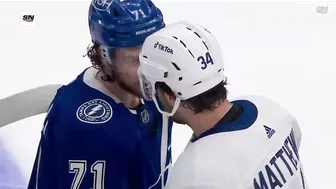 Maple Leafs And Lightning Exchange Handshakes Following Toronto's Game 6 Victory