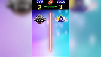 Gym VS Yoga ❓ #shorts #viral #youtubeshorts