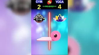 Gym VS Yoga ❓ #shorts #viral #youtubeshorts