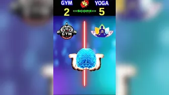 Gym VS Yoga ❓ #shorts #viral #youtubeshorts