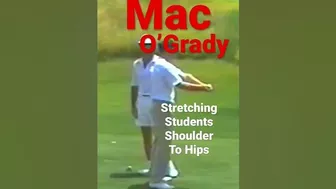 Mac O’Grady Morad Stretching shoulder to hips #motion #golfswing #tgm