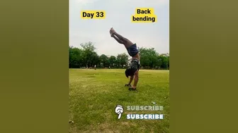 Day 33 back bending #calisthenics #bodyweightworkout #stretching #shortsfeed #shorts