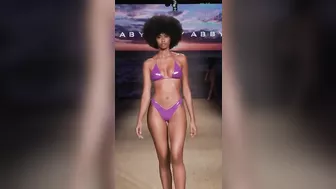 [4K] Bikini Fashion Show, Bikinigirls, Lingerie, Abyss By Abby Resort Miami Beach Swim Week - Part 3