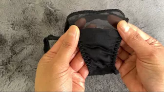 Sexy Women Lingerie OOTD Sheer Black Panty! My Sexy Lingerie Collection!