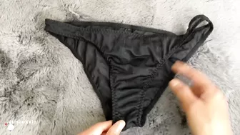 Sexy Women Lingerie OOTD Sheer Black Panty! My Sexy Lingerie Collection!