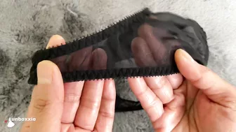 Sexy Women Lingerie OOTD Sheer Black Panty! My Sexy Lingerie Collection!